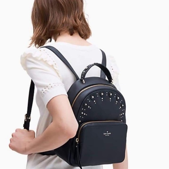 kate spade Handbags - Kate Spade Studded Mini Nicole Black Backpack